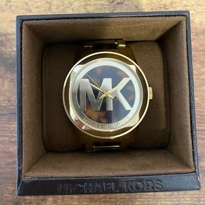 TORTOISE SHELL MICHAEL KORS WATCH